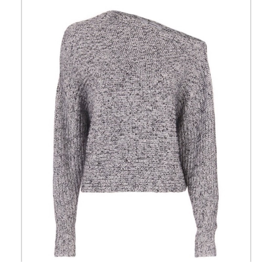 Alexander Wang One Shoulder Cropped Sweater size S